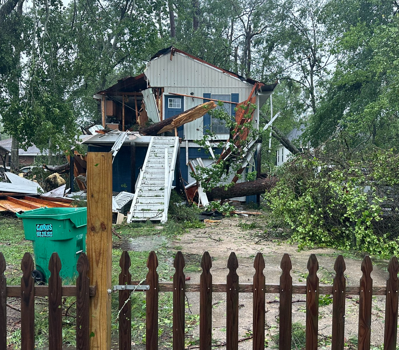 Slidell Tornado aftermath damage